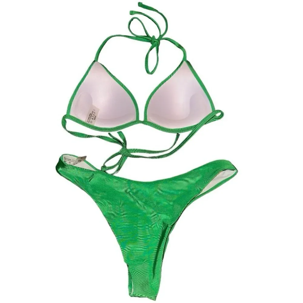 SHEIN green bikini